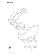 SUZUKI, GSX-S 125 XA M1, ABDECKUNGEN KRAFSTOFFTANK