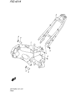 SUZUKI, GSX-R 1000 A L7, RAHMEN ABDECKUNG