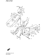 SUZUKI, GSX-R 1000 A L7, HINTERER KOTFLUEGEL