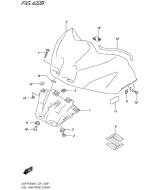 SUZUKI, GSX-R 1000 A L7, KRAFTSTOFFTANK ABDECKUNG VORN (YKV,YVZ)