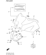 SUZUKI, GSX-R 1000 A L7, KRAFTSTOFFTANK ABDECKUNG VORN (YSF)