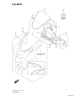 SUZUKI, GSX-R 1000 RA M1, SCHEINWERFERMASKE WINDSCHILD