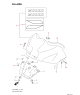 SUZUKI, GSX-R 1000 RA M1, ABDECKUNG KRAFTSTOFFTANK