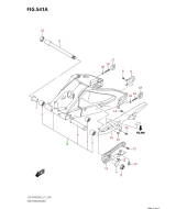 SUZUKI, GSX-S 950 WQM M2, HINTERRADSCHWINGE