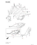 SUZUKI, GSX-S 750 A / AZ M0, ABDECKUNGEN KRAFTSTOFFTANK