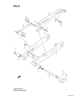 SUZUKI, JR 80 K6, HINTERRADSCHWINGE