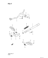 SUZUKI, JR 80 K6, STAENDER BREMSPEDAL