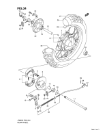 SUZUKI, JR 80 K6, HINTERRAD