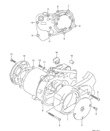 SUZUKI, JR 50 K4, ABDECKUGNEN KURBELGEHAEUSE