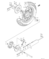 SUZUKI, JR 50 K4, HINTERRAD