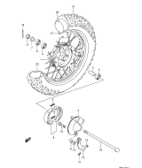 SUZUKI, JR 50 K4, VORDERRAD