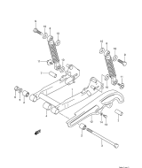 SUZUKI, JR 50 K4, HINTERRADSCHWINGE