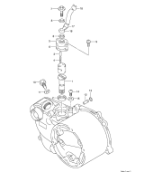 SUZUKI, JR 50 K4, KUPPLUNGSGEHAEUSE OELPUMPE