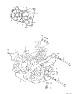 SUZUKI, JR 50 K4, KURBELGEHAEUSE