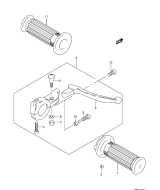 SUZUKI, JR 50 K4, GRIFFE HEBEL