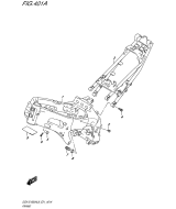 SUZUKI, GSX-S 1000 A L8, RAHMEN ABDECKUNG