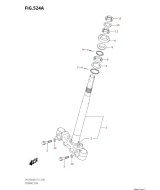 SUZUKI, UN 125 NE AVENIS M3, GABELBRUECKE