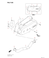 SUZUKI, UN 125 NE AVENIS M3, ABDECKUNG KURBELGEHAEUSE