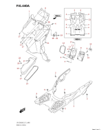 SUZUKI, UN 125 NE AVENIS M3, BEINVERKLEIDUNG HINTEN