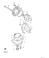 SUZUKI, DR125S 1982 Z, OELPUMPE