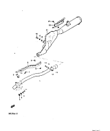 SUZUKI, DR125S 1982 Z, AUSPUFF