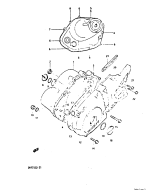 SUZUKI, DR125S 1982 Z, ABDECKUNGEN KURBELGEHAEUSE