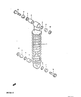 SUZUKI, DR125S 1982 Z, DAEMPFER HINTEN