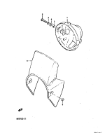 SUZUKI, DR125S 1982 Z, SCHEINWERFERGEHAEUSE