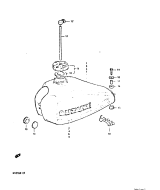 SUZUKI, DR125S 1982 Z, KRAFTSTOFFTANK