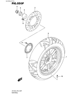 SUZUKI, UH 125 A Burgman L6, HINTERRAD