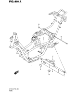 SUZUKI, UH 125 A Burgman L6, RAHMEN ABDECKUNG