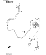 SUZUKI, UH 125 A Burgman L6, HINTERER BREMSSCHLAUCH