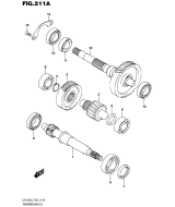 SUZUKI, UH 125 A Burgman L6, GETRIEBE 2