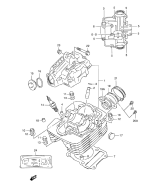 SUZUKI, DR 125 SE V, ZYLINDER KOPF