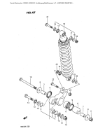 SUZUKI, DR 200 G, HINTERER DAEMPFER