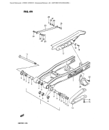 SUZUKI, DR 200 G, HINTERER SCHWINGARM