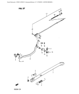 SUZUKI, DR 200 G, STAENDER HINTERE BREMSE