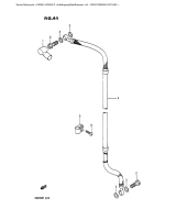 SUZUKI, DR 200 G, FRONT BREMS LEITUNG