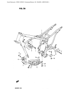 SUZUKI, DR 200 G, RAHMEN ABDECKUNG