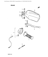 SUZUKI, DR 200 G, RECHTER GRIFF SCHALTER