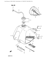 SUZUKI, DR 200 G, TREIBSTOFF TANK