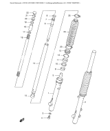 SUZUKI, DR 125 SE /SEU Y, FRONT DAEMPFER