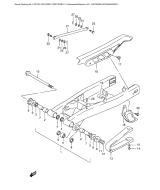 SUZUKI, DR 125 SEY SEUY, HINTERER SCHWINGARM