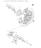 SUZUKI, DR 125 SE /SEU Y, HINTERRAD