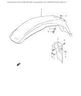 SUZUKI, DR 125 SEY SEUY, VORDERER KOTFLUEGEL