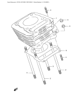 SUZUKI, DR 125 SEY SEUY, ZYLINDER