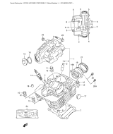 SUZUKI, DR 125 SEY SEUY, ZYLINDER KOPF