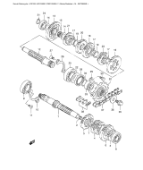 SUZUKI, DR 125 SEY SEUY, GETRIEBE