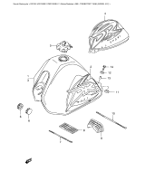 SUZUKI, DR 125 SEY SEUY, TREIBSTOFF TANK