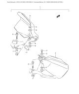 SUZUKI, DR 125 SE K1, FINGER VERKLEIDUNG